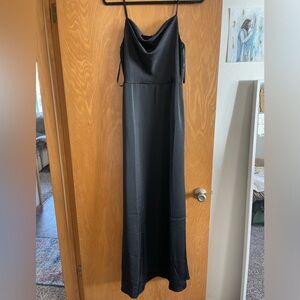 Satin Maxi Bridesmaid Dress